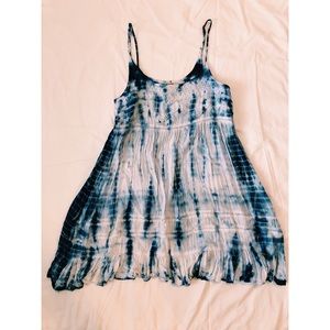Blue Tie Dye Dress